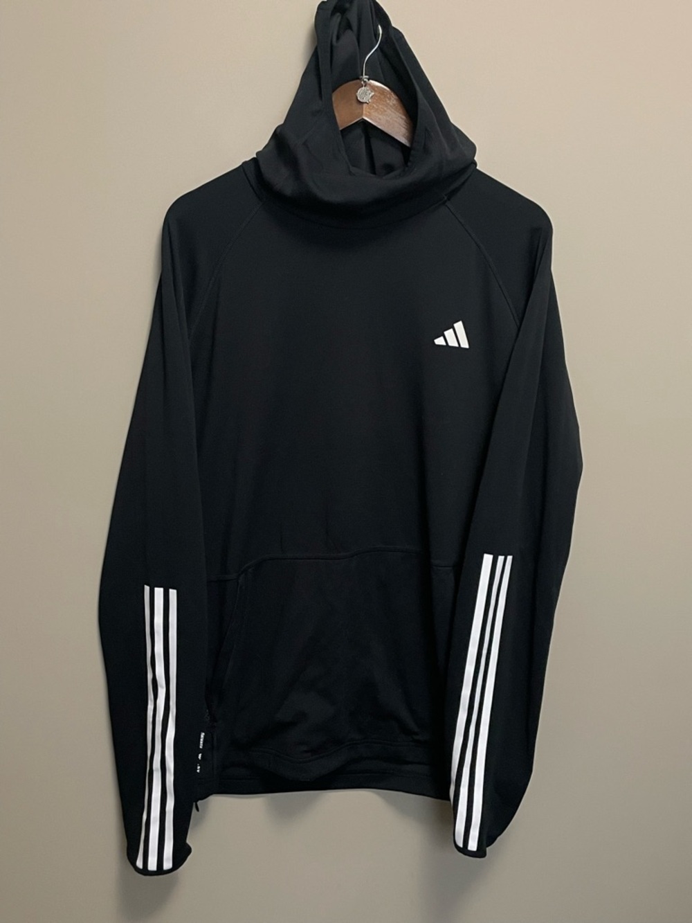 Adidas Own The Run Essentials 3 Stripes Hoodie Men’s XL